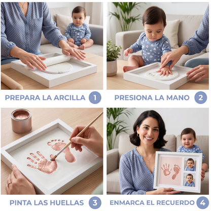 Kit Marco Recuerdo Huellas de Bebé